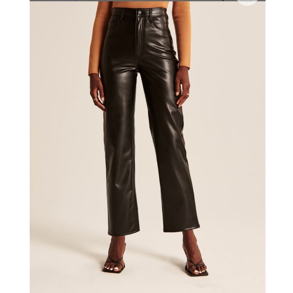 Abercrombie Vegan Leather Pants - Picture 1 of 4